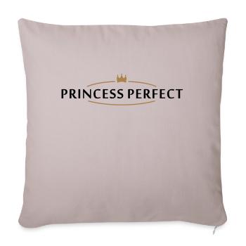 princess perfect (2c) - Sofa pillowcase 17,3'' x 17,3'' (45 x 45 cm) - light taupe - Front