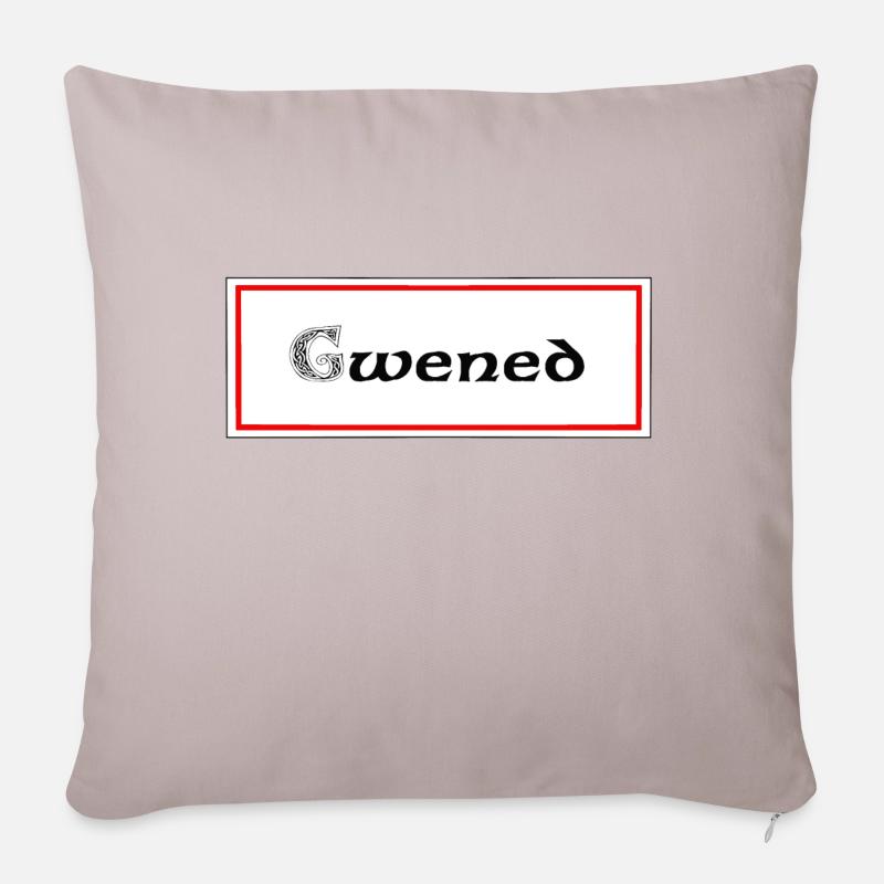 gwened Vannes - Housse de coussin décorative 45 x 45 cm - taupe clair