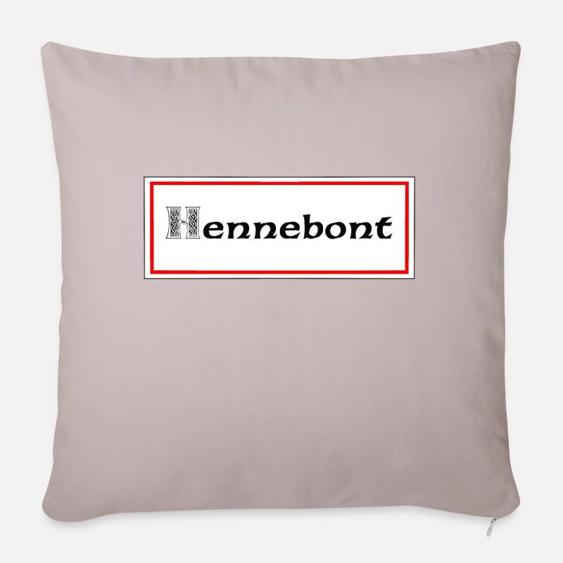 hennebont - Housse de coussin décorative 45 x 45 cm - taupe clair