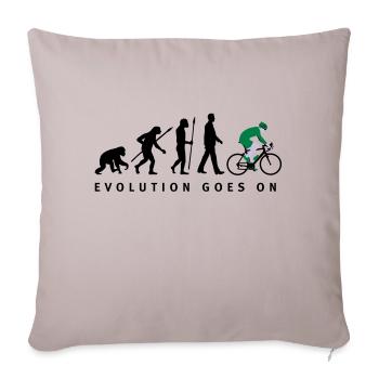 evolution_radfahrer_052012_d_3c - Housse de coussin décorative 45 x 45 cm - taupe clair - Devant