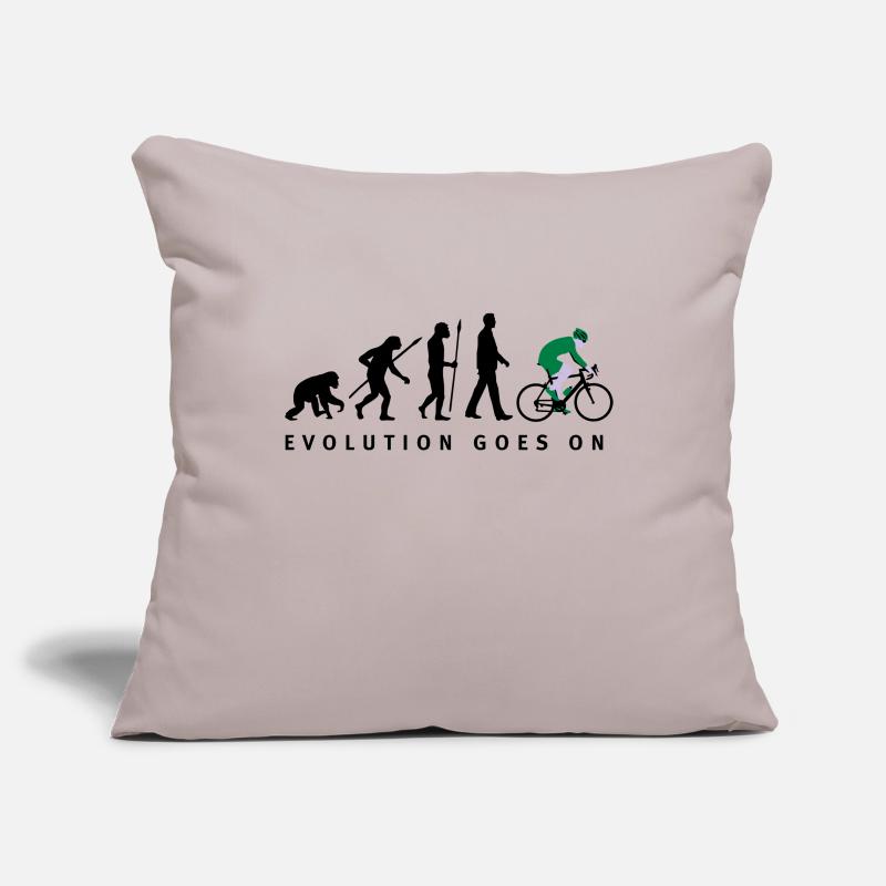 evolution_radfahrer_052012_d_3c Housse de coussin décorative 45 x 45 cm