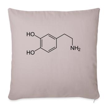 Dopamin Dopamine - Sofakissenbezug 45 x 45 cm - helles Taupe - Vorne