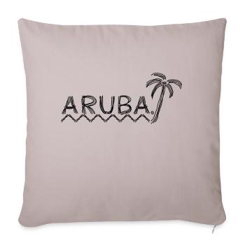 aruba - Sofa pillowcase 17,3'' x 17,3'' (45 x 45 cm) - light taupe - Front