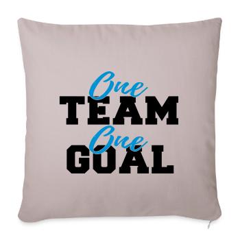 Objectif de travail d'équipe Sport Objectif d'équipe - Housse de coussin décorative 45 x 45 cm - taupe clair - Devant