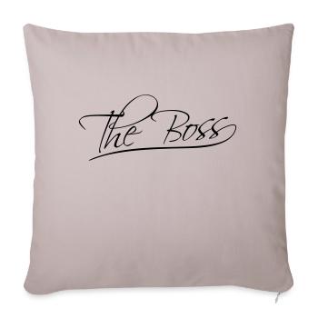 The Boss - Housse de coussin décorative 45 x 45 cm - taupe clair - Devant