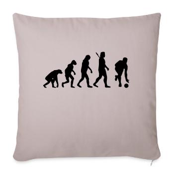 Evolution Kegeln - Sofakissenbezug 45 x 45 cm - helles Taupe - Vorne