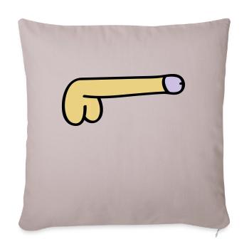 symbol dick - Sofakissenbezug 45 x 45 cm - helles Taupe - Vorne