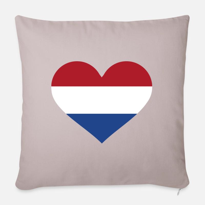Niederlande - Sofakissenbezug 45 x 45 cm - helles Taupe