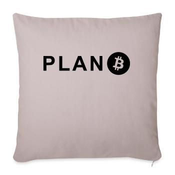 Plan B - Sofakissenbezug 45 x 45 cm - helles Taupe - Vorne