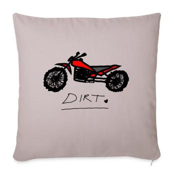 dirt motorbike - Sofakissenbezug 45 x 45 cm - helles Taupe - Vorne