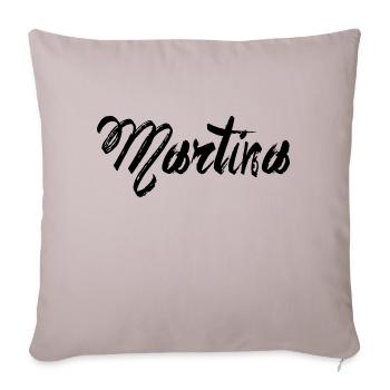 Martina - Sofakissenbezug 45 x 45 cm - helles Taupe - Vorne