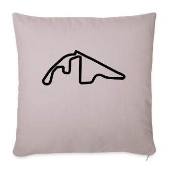 Abu Dhabi Rennstrecke - Sofakissenbezug 45 x 45 cm - helles Taupe - Vorne