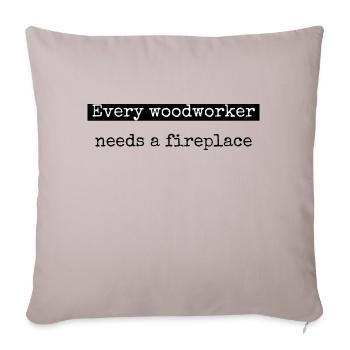 charpentier fille tshirts bingo salle tshirts hearbeat - Housse de coussin décorative 45 x 45 cm - taupe clair - Devant