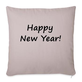 happy New Year - Sofa pillowcase 17,3'' x 17,3'' (45 x 45 cm) - light taupe - Front