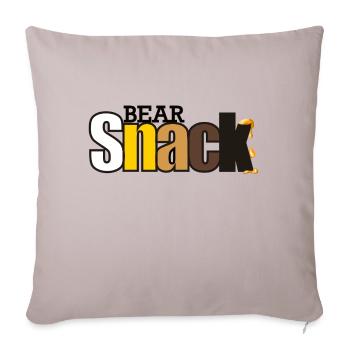 Bear Snack - Sofakissenbezug 45 x 45 cm - helles Taupe - Vorne