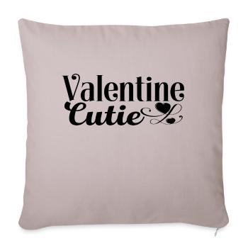 Valentine Cutie - Sofa pillowcase 17,3'' x 17,3'' (45 x 45 cm) - light taupe - Front