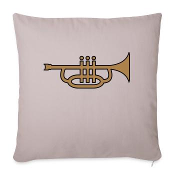 Trumpet - Sofa pillowcase 17,3'' x 17,3'' (45 x 45 cm) - light taupe - Front