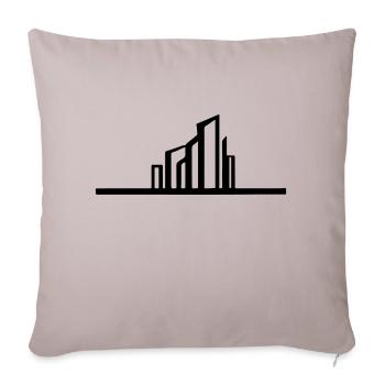 Idée cadeau City Vector - Housse de coussin décorative 45 x 45 cm - taupe clair - Devant
