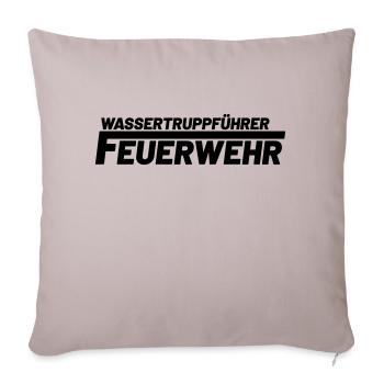 Wassertruppführer Freiwillige Feuerwehr - Sofakissenbezug 45 x 45 cm - helles Taupe - Vorne