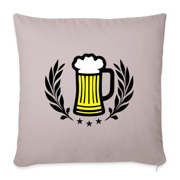 Beer Symbol Booze - Sofa pillowcase 17,3'' x 17,3'' (45 x 45 cm) - light taupe - Front