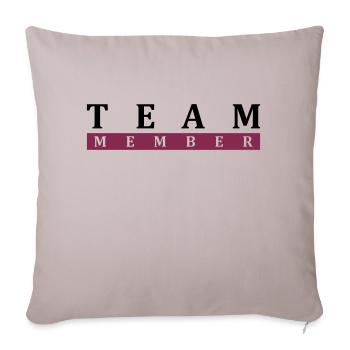 Team Member - Sofa pillowcase 17,3'' x 17,3'' (45 x 45 cm) - light taupe - Front