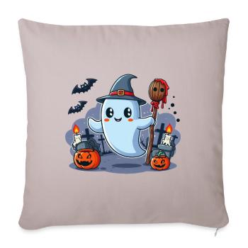 Herr Buh Halloween - Sofakissenbezug 45 x 45 cm - helles Taupe - Vorne