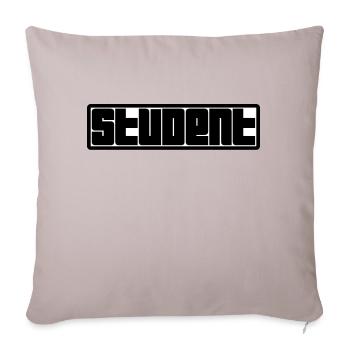 Student Logo - Sofa pillowcase 17,3'' x 17,3'' (45 x 45 cm) - light taupe - Front