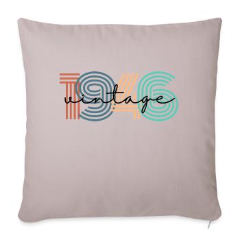 1946 Vintage Retro - Sofa pillowcase 17,3'' x 17,3'' (45 x 45 cm) - light taupe - Front