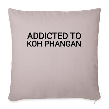 accro à Koh Phangan - Housse de coussin décorative 45 x 45 cm - taupe clair - Devant