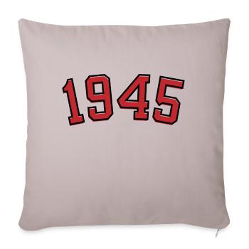 Année de naissance sport 1945 - Housse de coussin décorative 45 x 45 cm - taupe clair - Devant