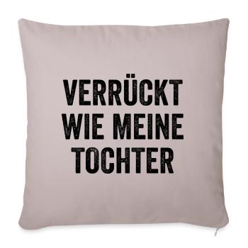 Father Superhero Dad - Sofa pillowcase 17,3'' x 17,3'' (45 x 45 cm) - light taupe - Front