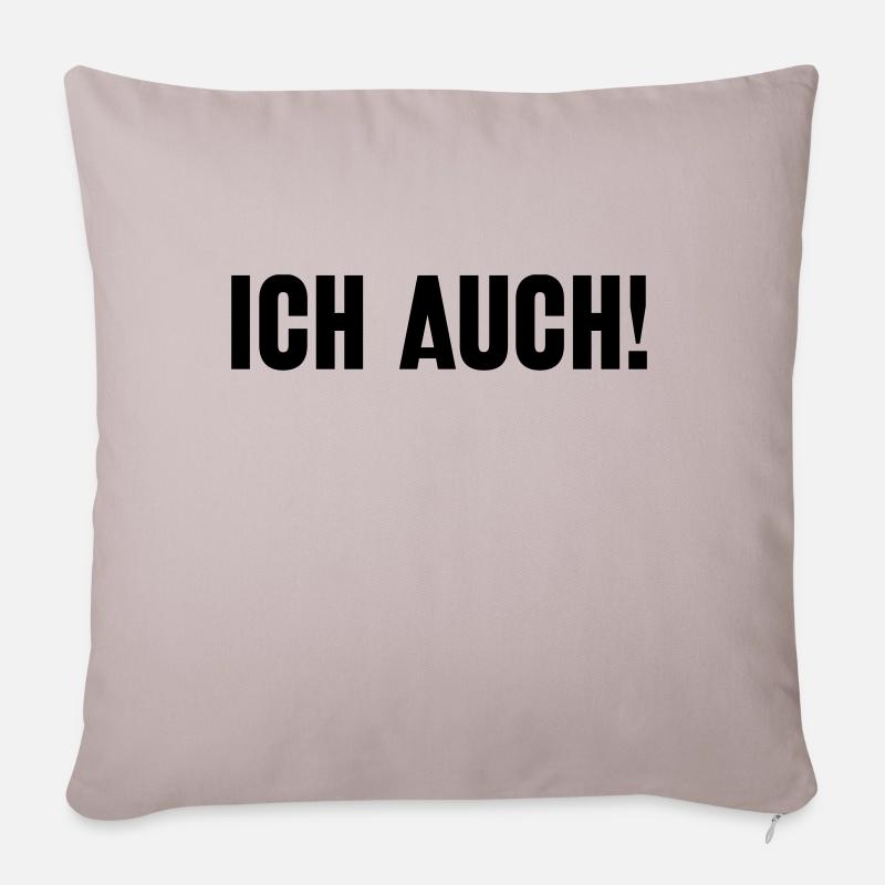 Ich bin schizophren! Part 2 - Sofakissenbezug 45 x 45 cm - helles Taupe