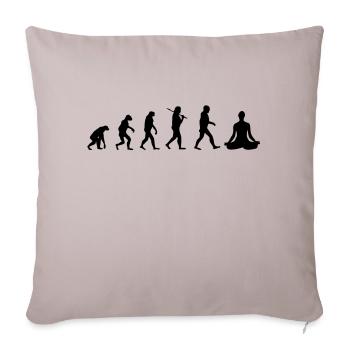 yoga - Sofakissenbezug 45 x 45 cm - helles Taupe - Vorne