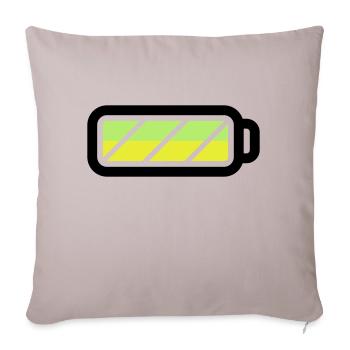 battery - Sofa pillowcase 17,3'' x 17,3'' (45 x 45 cm) - light taupe - Front