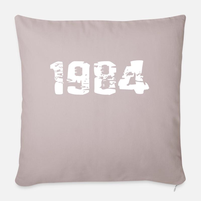 année de naissance - Housse de coussin décorative 45 x 45 cm - taupe clair