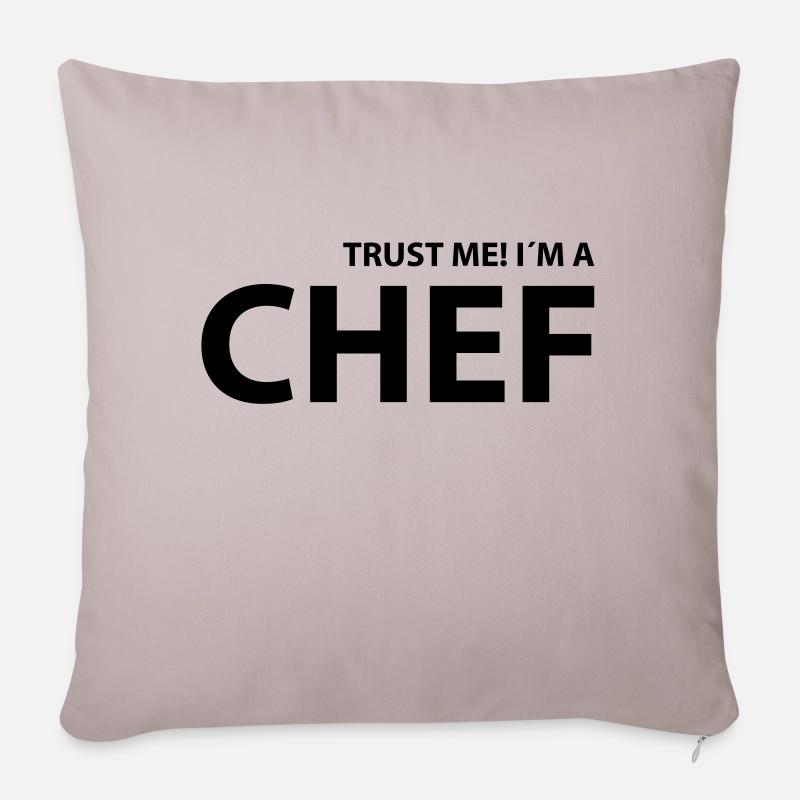 chef - Sofakissenbezug 45 x 45 cm - helles Taupe