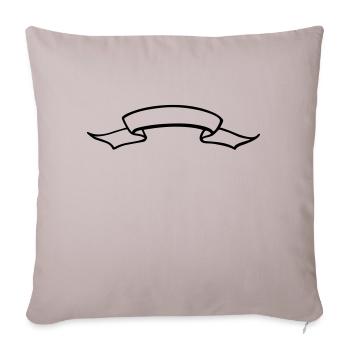 banner - Sofakissenbezug 45 x 45 cm - helles Taupe - Vorne