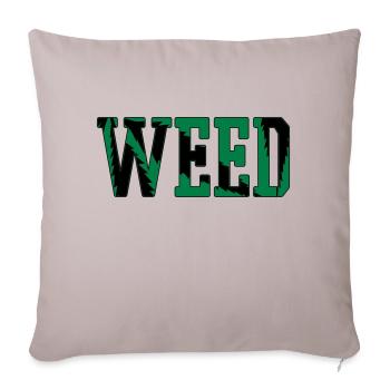 WEED - Housse de coussin décorative 45 x 45 cm - taupe clair - Devant