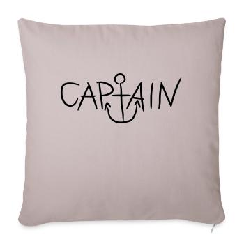 Captain Comic Anker Logo - Sofa pillowcase 17,3'' x 17,3'' (45 x 45 cm) - light taupe - Front