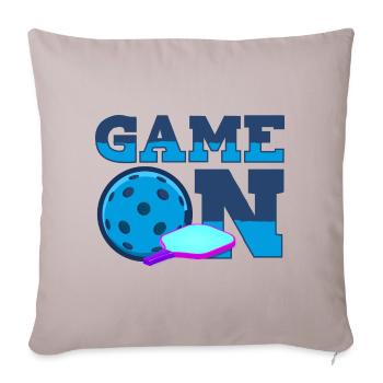 Pickleball Pickleball Joueur Pickleball Raquette - Housse de coussin décorative 45 x 45 cm - taupe clair - Devant
