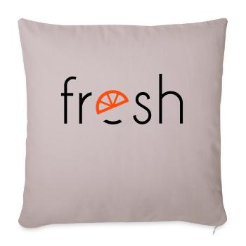 fresh - 2 colours - Sofa pillowcase 17,3'' x 17,3'' (45 x 45 cm) - light taupe - Front