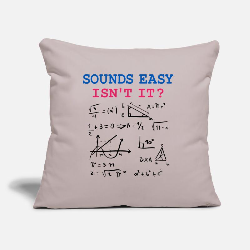 Funny Math Jokes, Physics and Math Formulas Sofa pillowcase 17,3'' x 17,3'' (45 x 45 cm)
