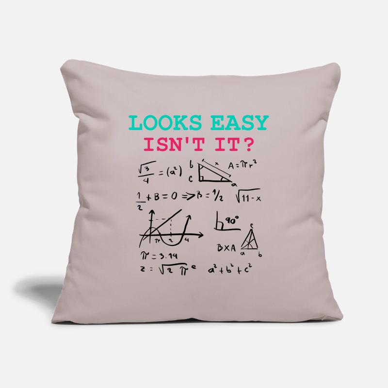 Funny Math Jokes, Physics and Math Formulas Sofa pillowcase 17,3'' x 17,3'' (45 x 45 cm)