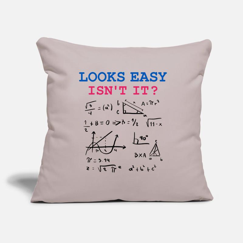 Funny Math Jokes, Physics and Math Formulas Sofa pillowcase 17,3'' x 17,3'' (45 x 45 cm)