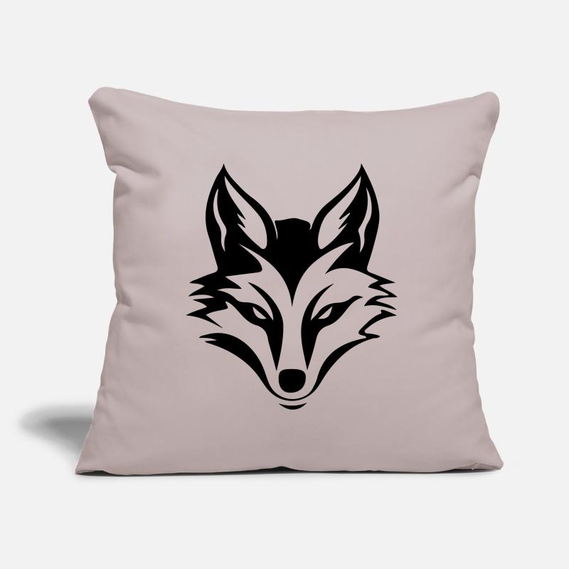 Fox Head Silhouette Sofa pillowcase 17,3'' x 17,3'' (45 x 45 cm)