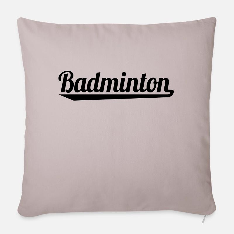 badminton - Sofakissenbezug 45 x 45 cm - helles Taupe