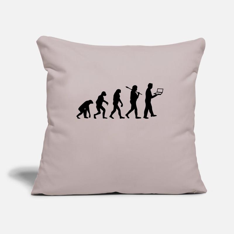 NERD EVOLUTION Housse de coussin décorative 45 x 45 cm