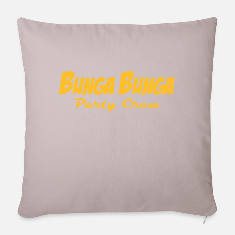BungaBunga Party Crew - Sofakissenbezug 45 x 45 cm - helles Taupe