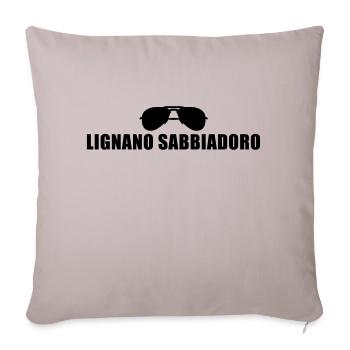 Coole Lignano Sabbiadoro Sonnenbrille - Sofakissenbezug 45 x 45 cm - helles Taupe - Vorne