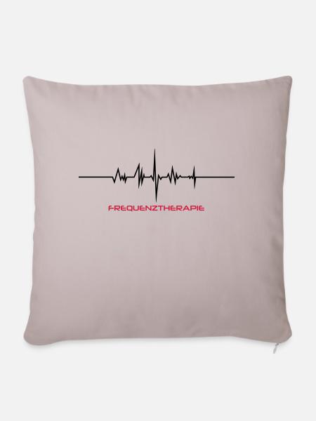 Frequenztherapie Brand - Sofakissenbezug 45 x 45 cm - helles Taupe